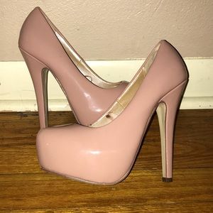 FOREVER 21 MAUVE PLATFORM PUMPS